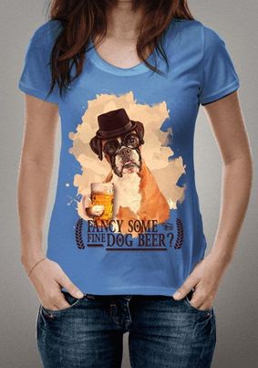 Camiseta Boxer - Dog Beer