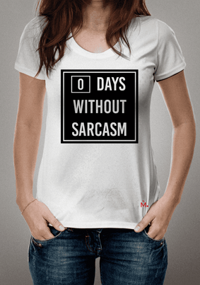 sarcasm. white