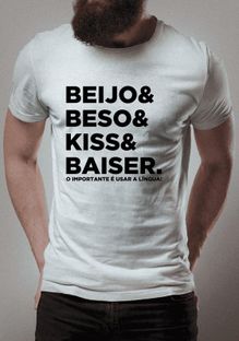 Nome do produtoBeijo beso kiss baiser. O importante é usar a língua!