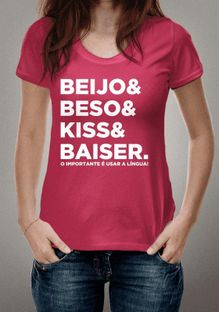 Nome do produtoBeijo & beso & kiss & baiser. O importante é usar a língua!