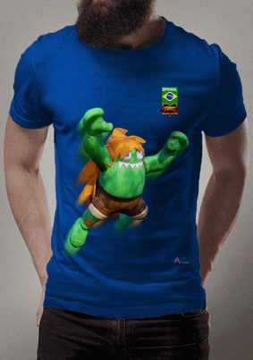 Camiseta A.i.- SFVAE Blanka made in Brazil