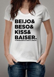 Nome do produtoBeijo beso kiss baiser. O importante é usar a língua!