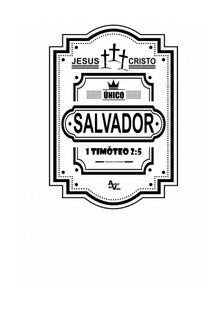 Nome do produtoJesus único salvador