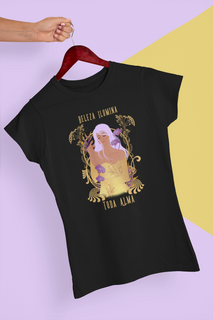 Camiseta Feminina Baby Long Classic Mod. Beleza Ilumina