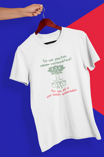 Camiseta Masculina Gola Redonda Classic Mod. Planta Matemática