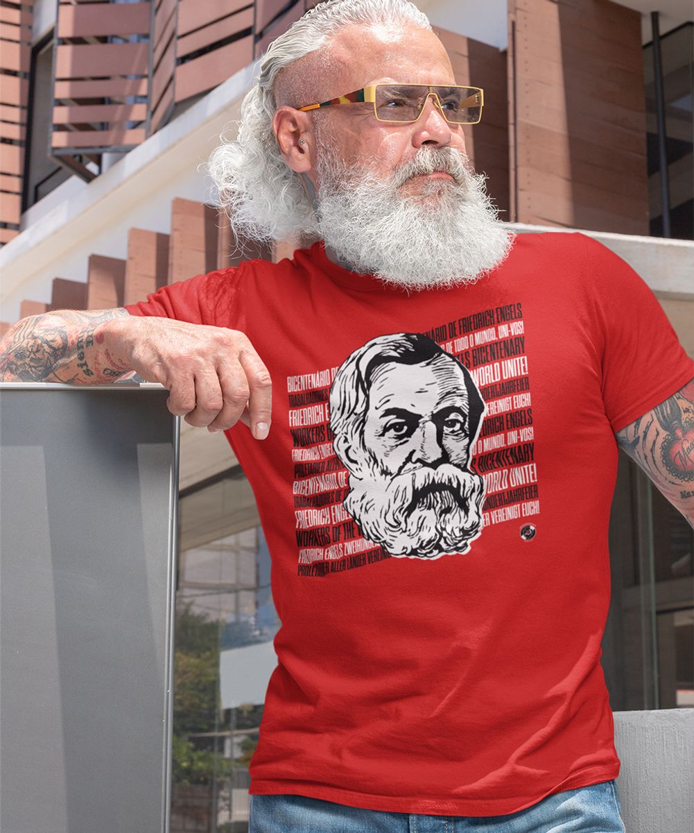 Nome do produto: T-shirt BICENTENÁRIO FRIEDRICH ENGELS