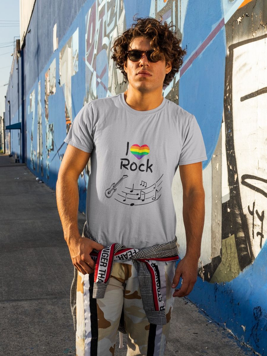 Nome do produto: T-Shirt Quality I Love Rock