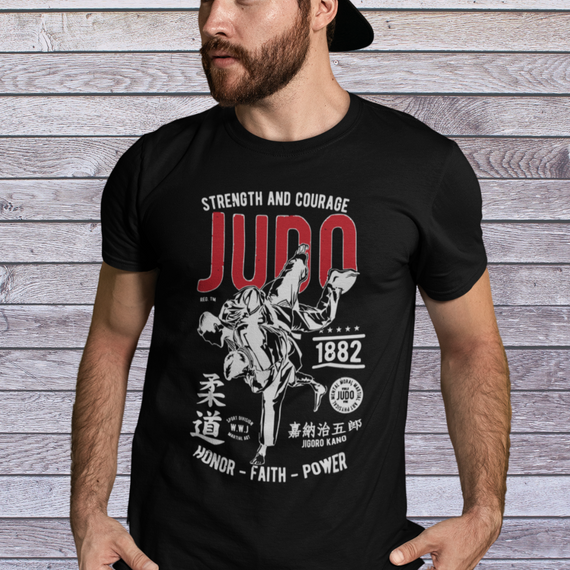 Camisa Judo Strength and Courage