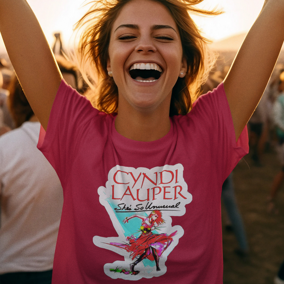 Camiseta Cyndi Lauper - Coleção Rock in Rio X