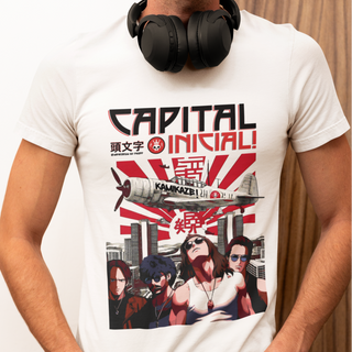 Nome do produtoCamiseta 'Capital Inicial Kamikaze: mangá style' 