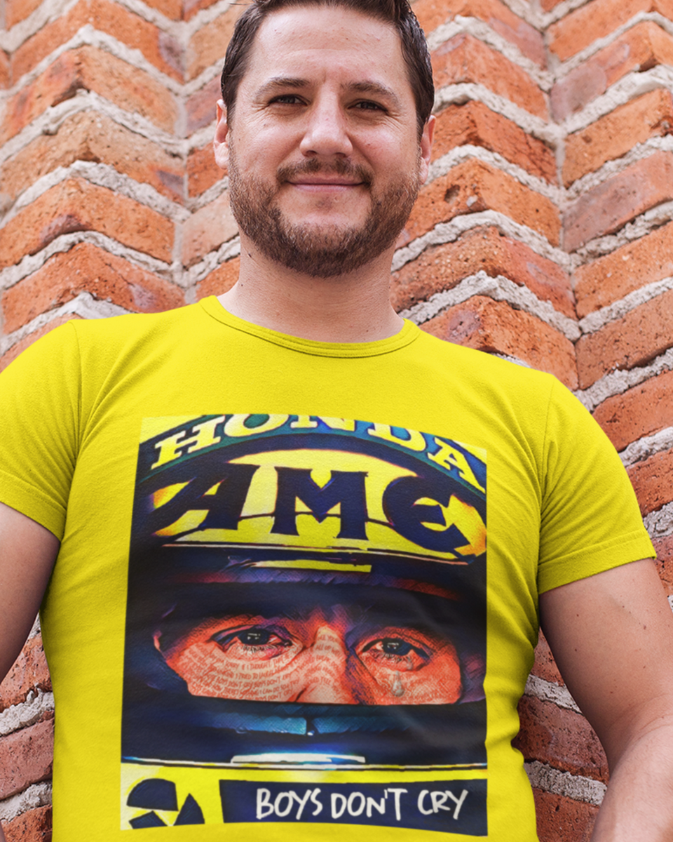 Nome do produto: Camiseta \'Airton Senna - boys don\' t cry\' 
