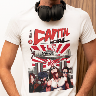 Camiseta 'Kamikaze' - Capital Inicial estilo Mangá