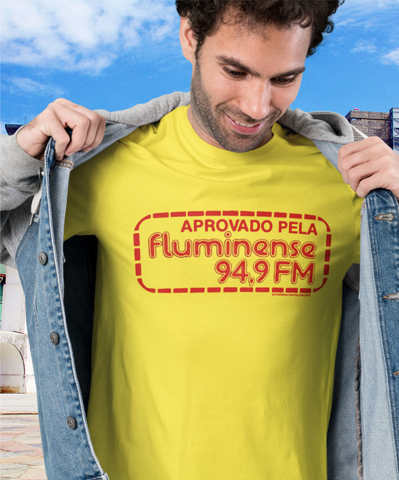 Camiseta 'Aprovado pela Fluminense FM'