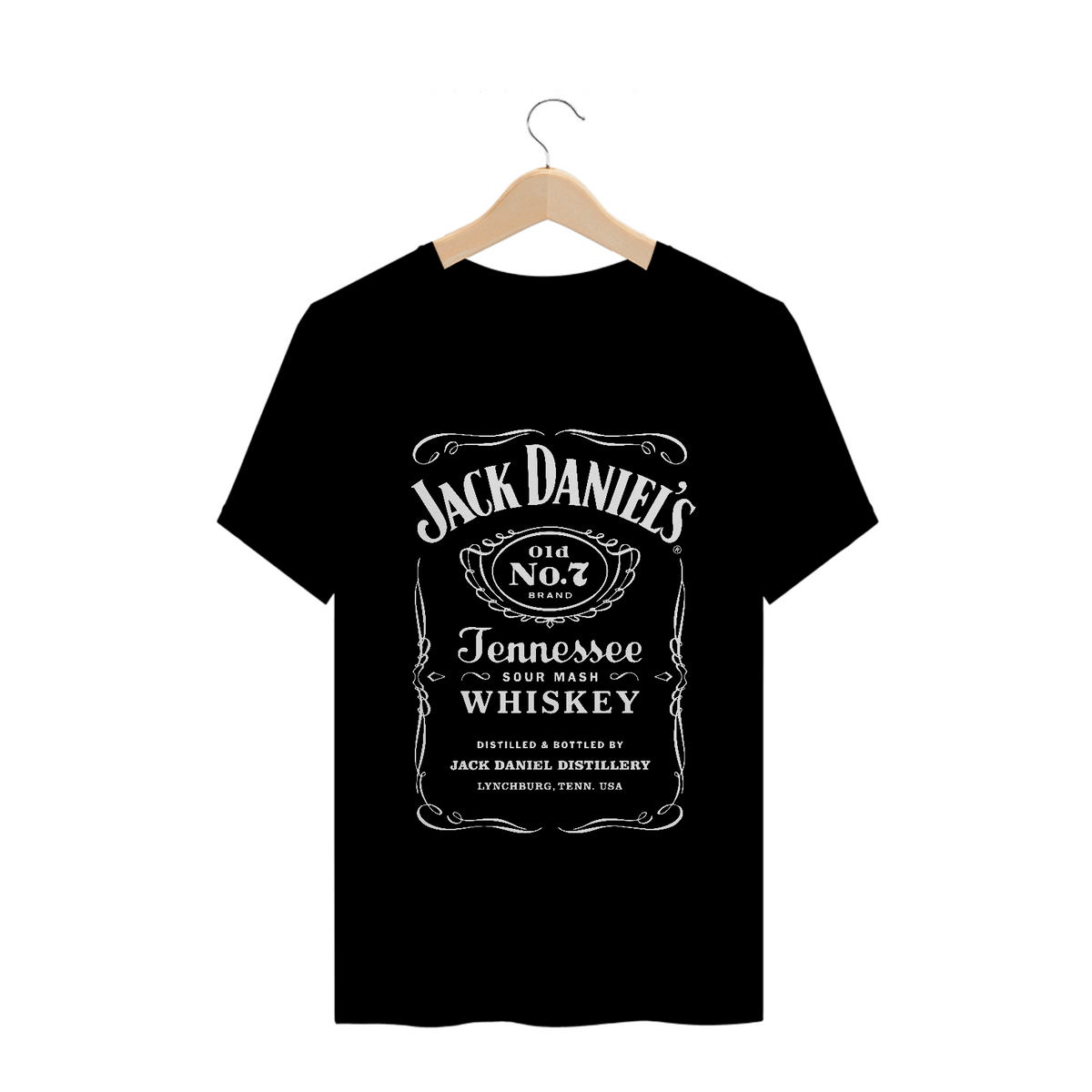 Nome do produto: Camiseta Jack Daniels - Estampa Branca - Camisetas de Boteco