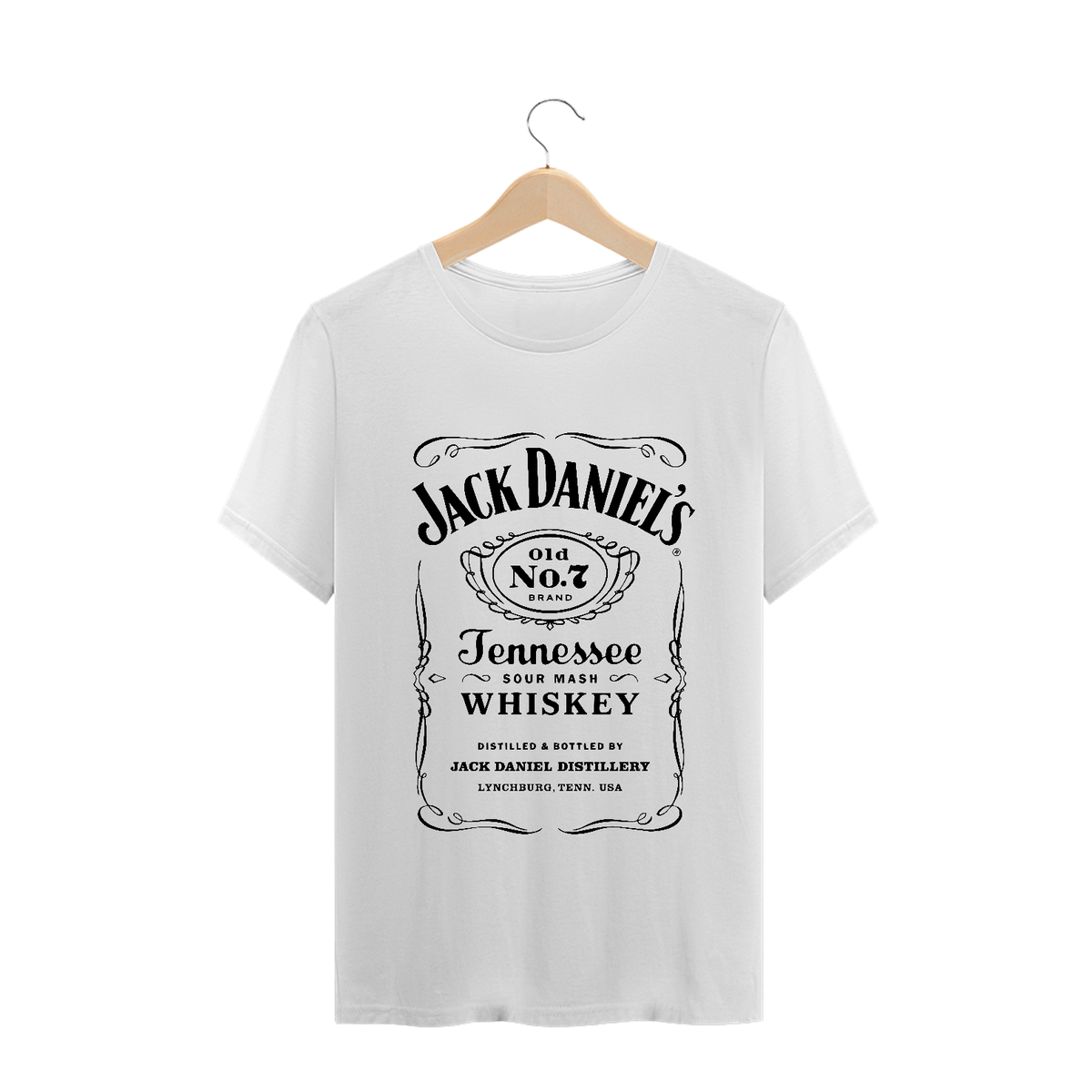 Nome do produto: Camiseta Jack Daniels - Estampa Preta - Camisetas de Boteco