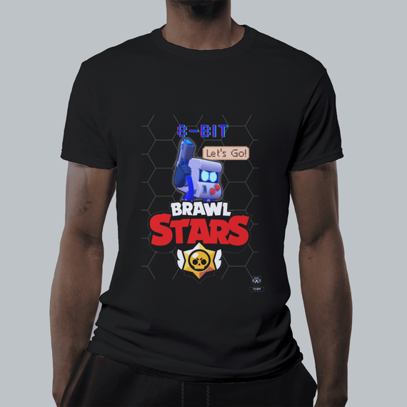 Camiseta Brawl Stars - Caminho dos Troféus 8-BIT