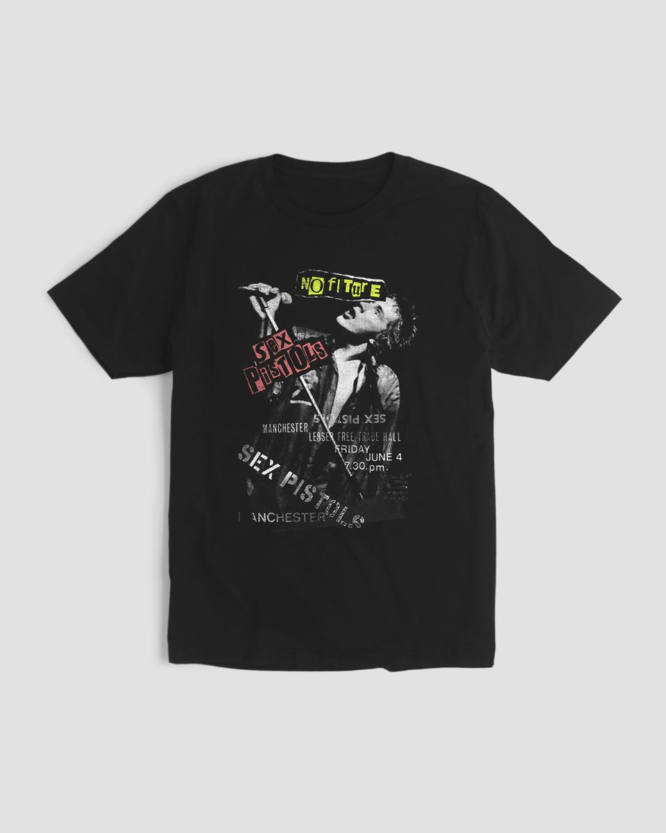 Nome do produto: Camiseta Sex Pistols No Future Black Mind The Gap Co.