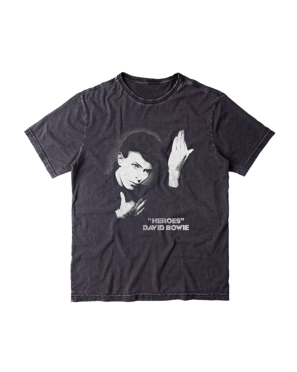 Nome do produto: Camiseta David Bowie Heroes Estonada Mind The Gap Co.