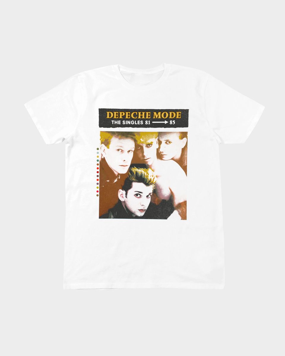 Nome do produto: Camiseta Depeche Mode Singles Mind The Gap Co.