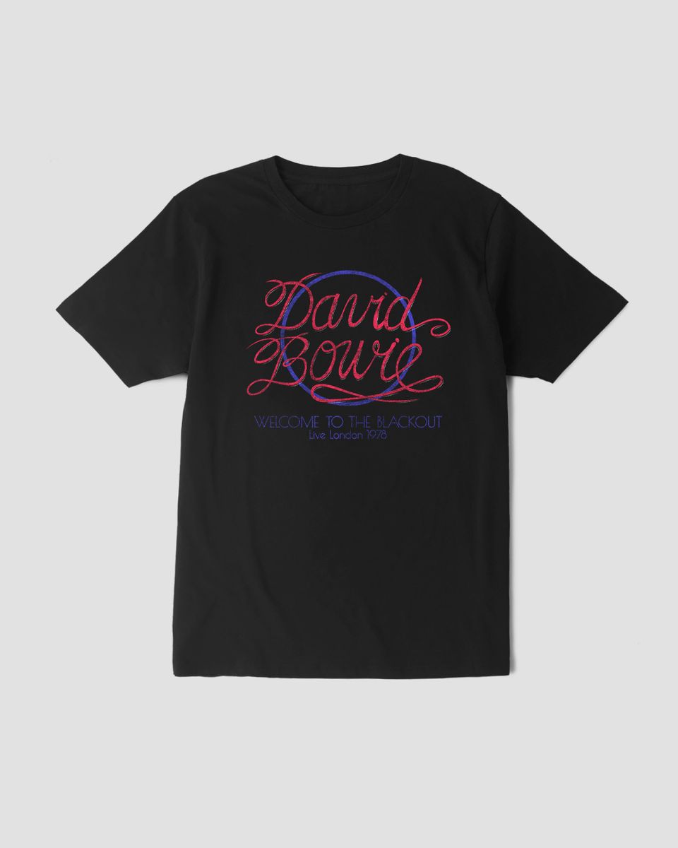 Nome do produto: Camiseta David Bowie Blackout Mind The Gap Co.