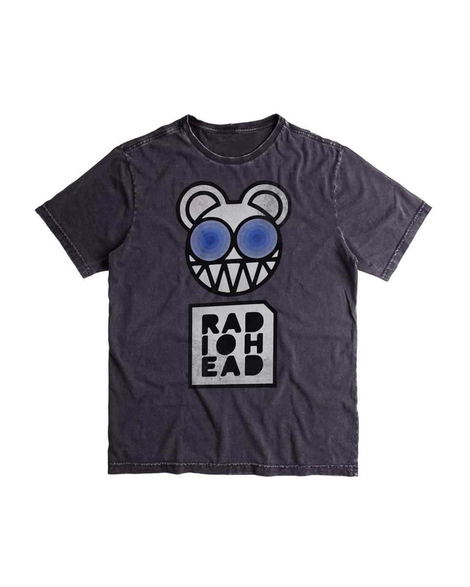 Nome do produto: Camiseta Radiohead Bear Estonada Mind The Gap Co.