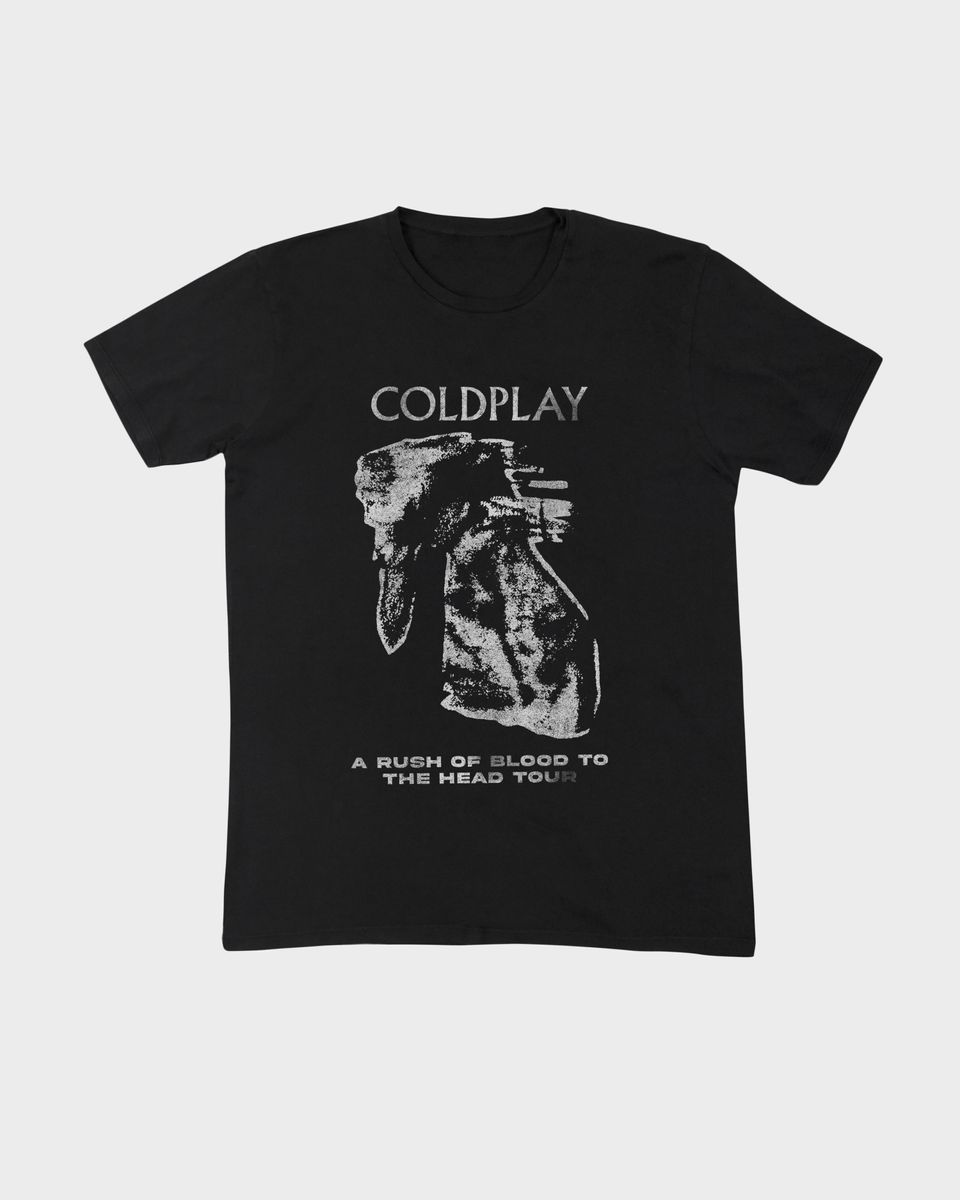 Nome do produto: Camiseta Coldplay A Rush Mind The Gap Co.