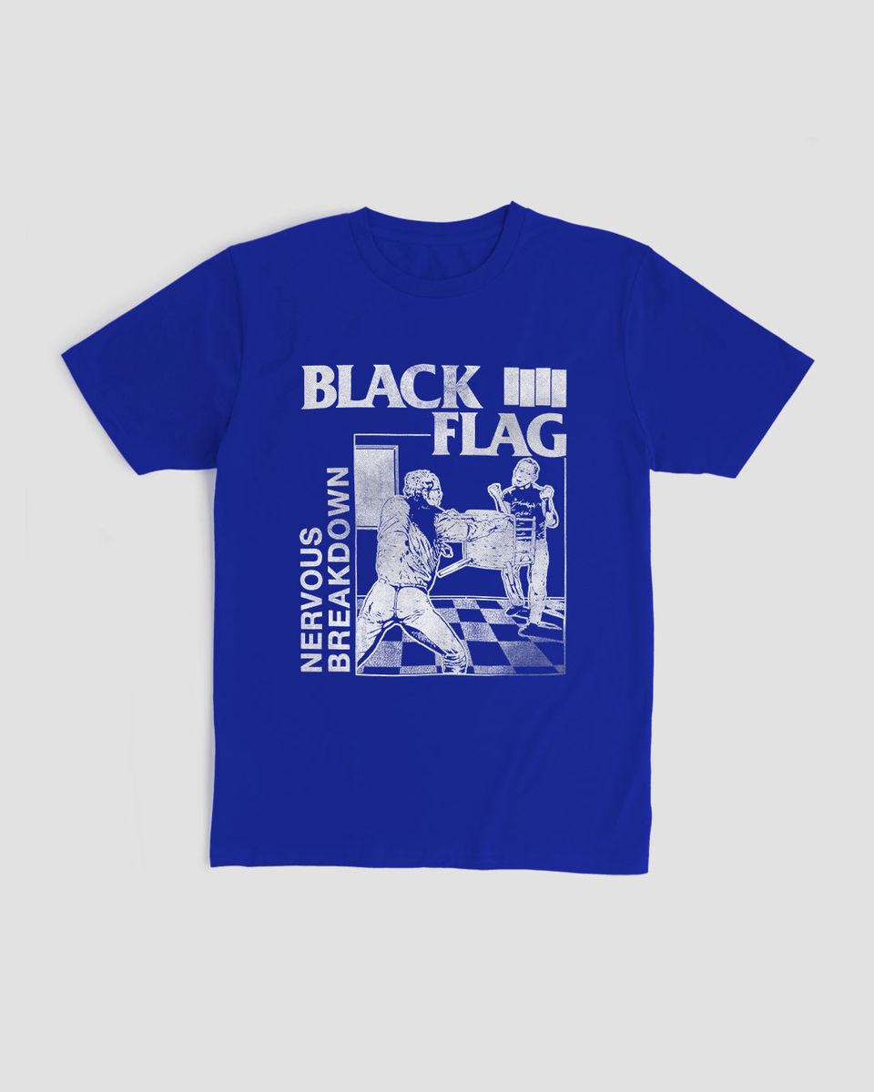 Nome do produto: Camiseta Black Flag Nervous 1 Mind The Gap Co.