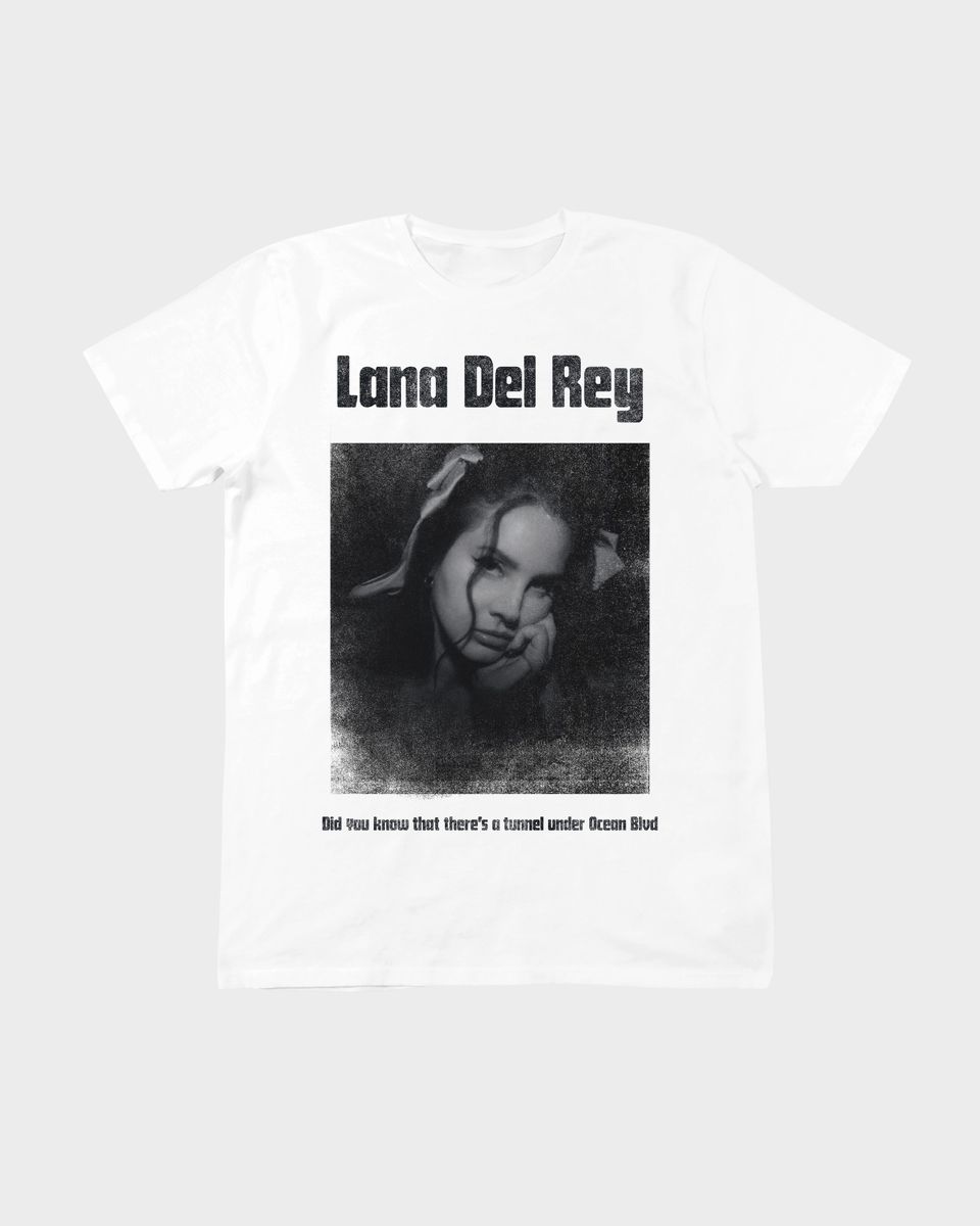 Nome do produto: Camiseta Lana Del Rey Ocean White Mind The Gap Co.