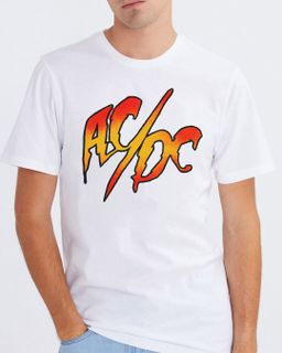 Camiseta AC/DC Logo 2 White Mind The Gap Co.