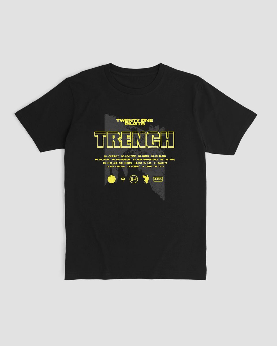 Nome do produto: Camiseta Twenty One Pilots Trench 2 Mind The Gap Co.