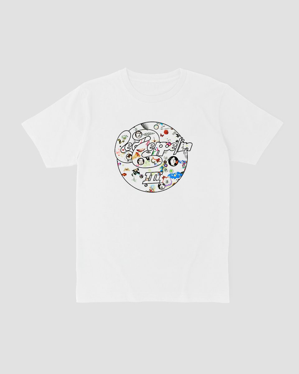 Nome do produto: Camiseta Led Zeppelin Led III White Mind The Gap Co.