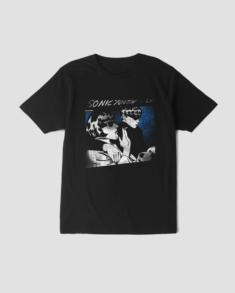 Nome do produto: Camiseta Sonic Youth Goo Black 2 Mind The Gap Co.