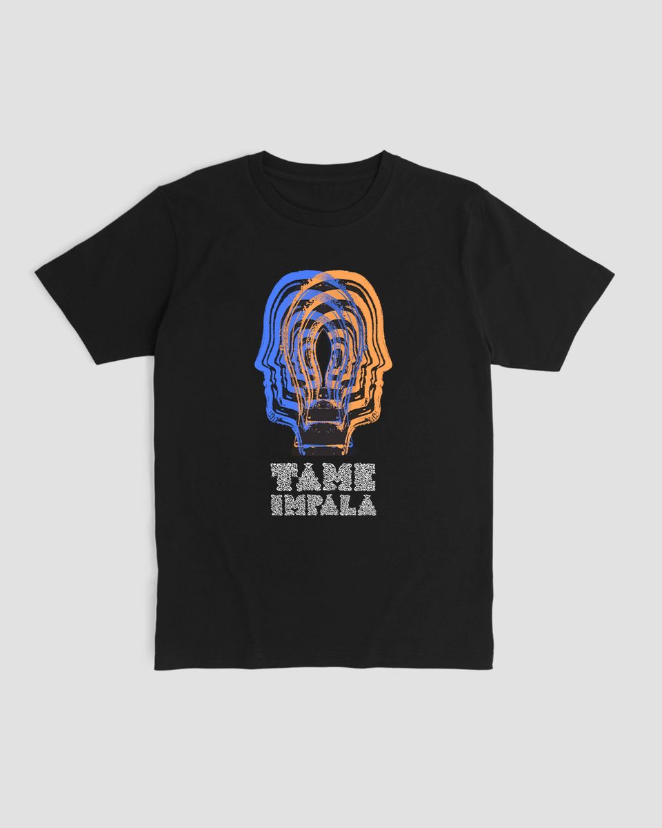 Nome do produto: Camiseta Tame Impala Head Black Mind The Gap Co.