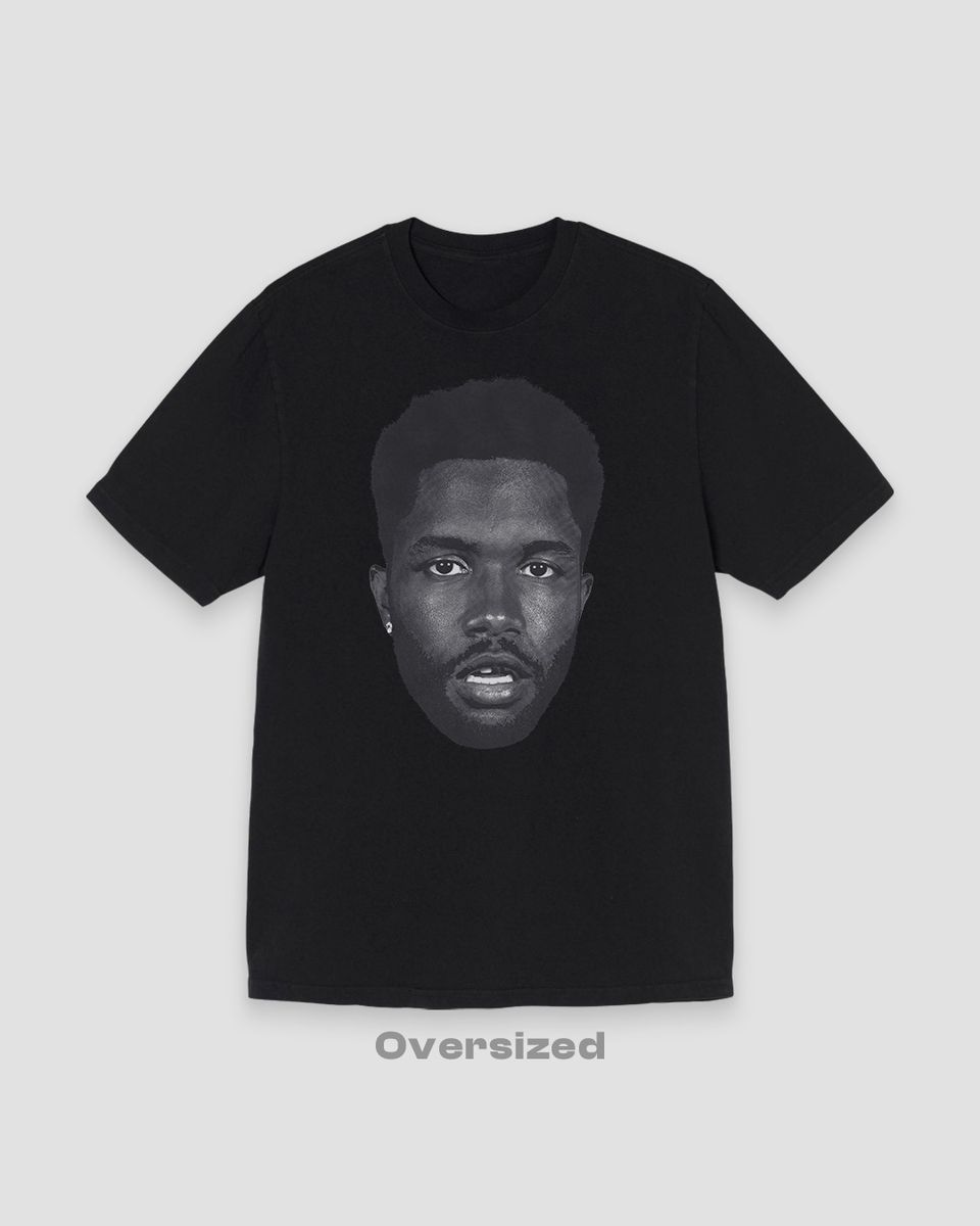 Nome do produto: Camiseta Oversized Frank Ocean Face Mind The Gap Co.