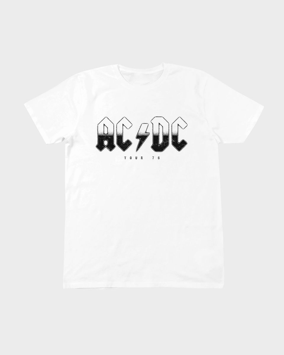 Nome do produto: Camiseta AC/DC Tour 76 White Mind The Gap Co.