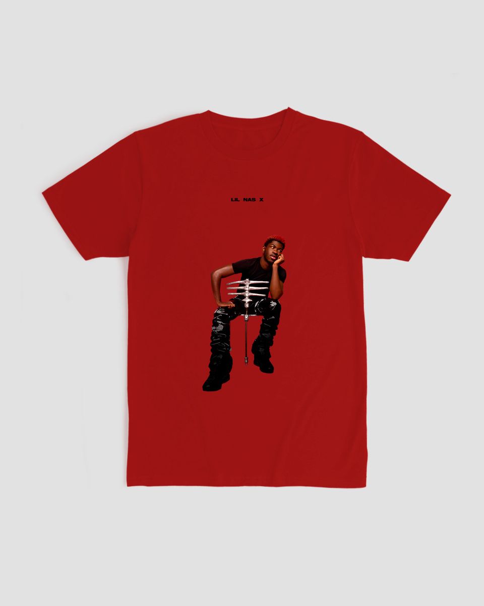 Nome do produto: Camiseta Lil Nas X RED Mind The Gap Co.