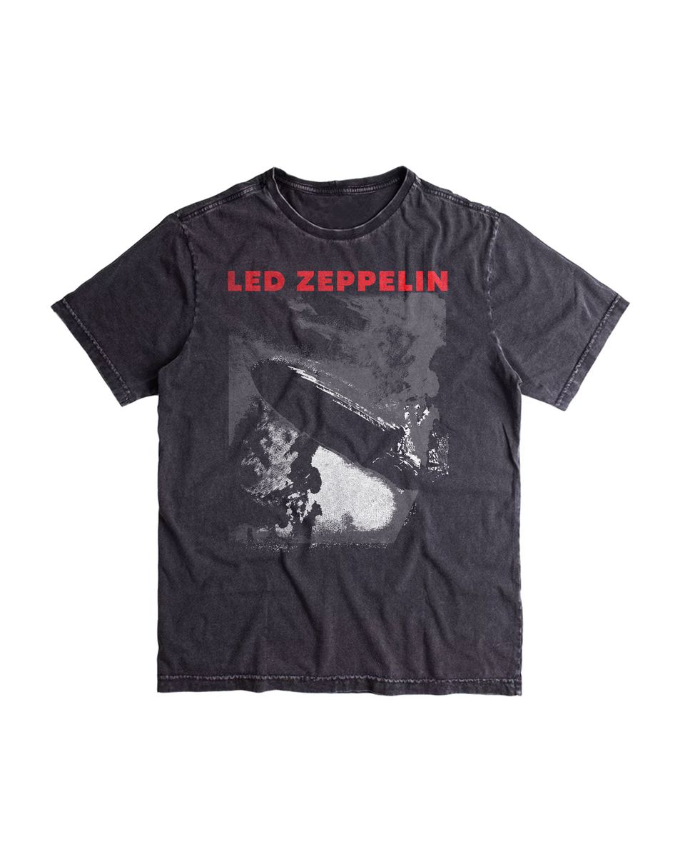 Nome do produto: Camiseta Led Zeppelin Led I Estonada Grey Mind The Gap Co.