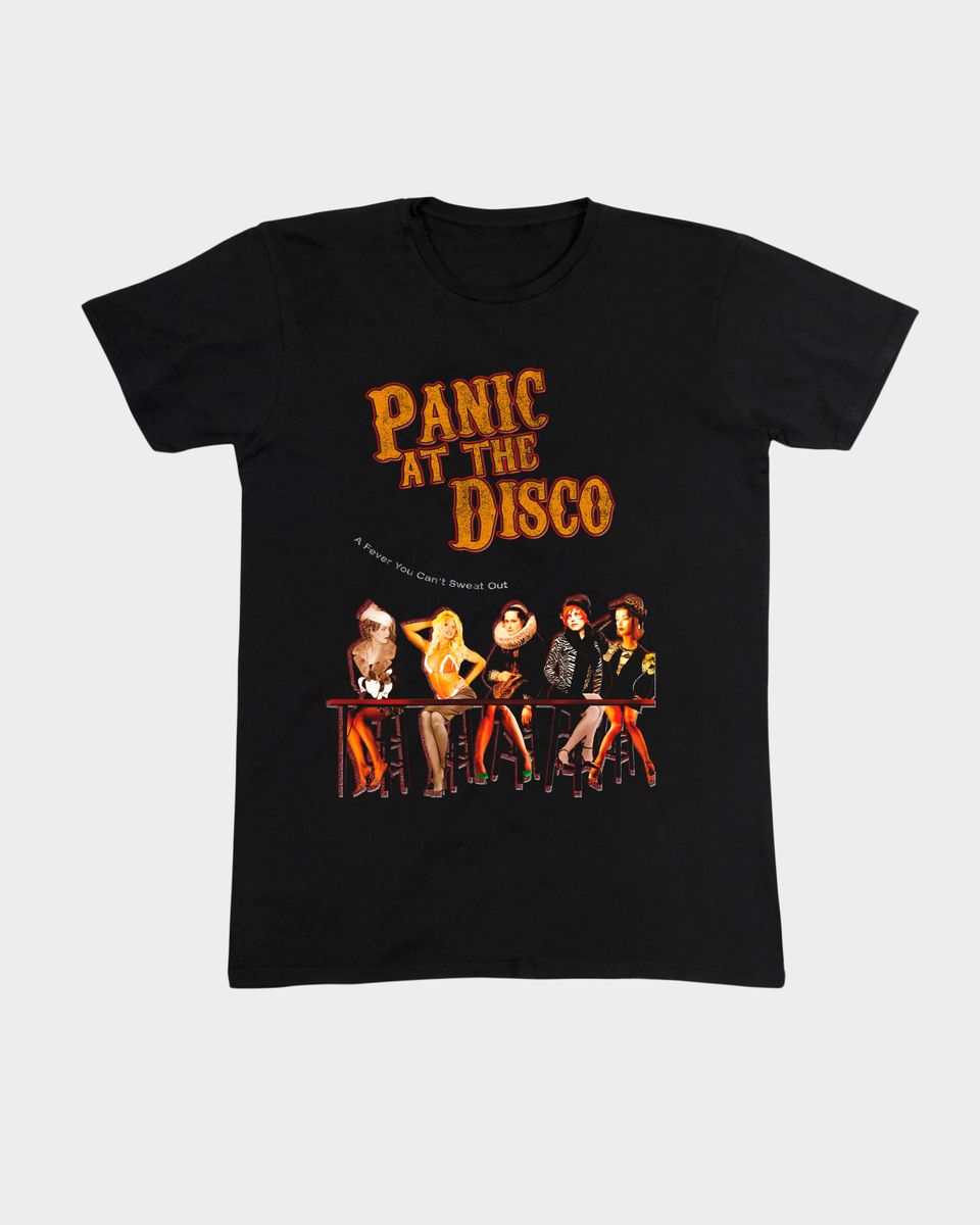 Nome do produto: Camiseta Panic At The Disco Fever Mind The Gap Co.