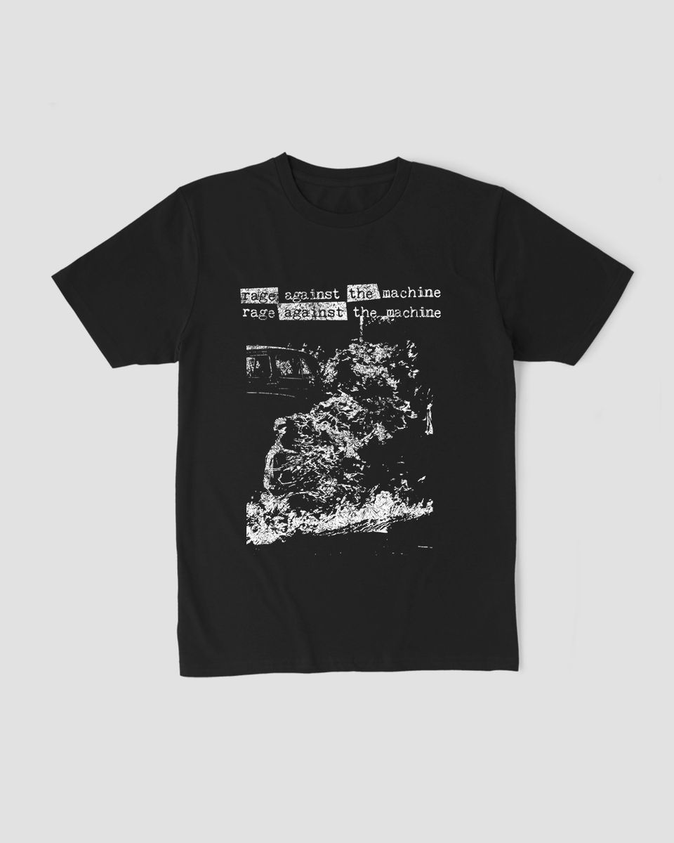 Nome do produto: Camiseta Rage Against The Machine  Mind The Gap Co.