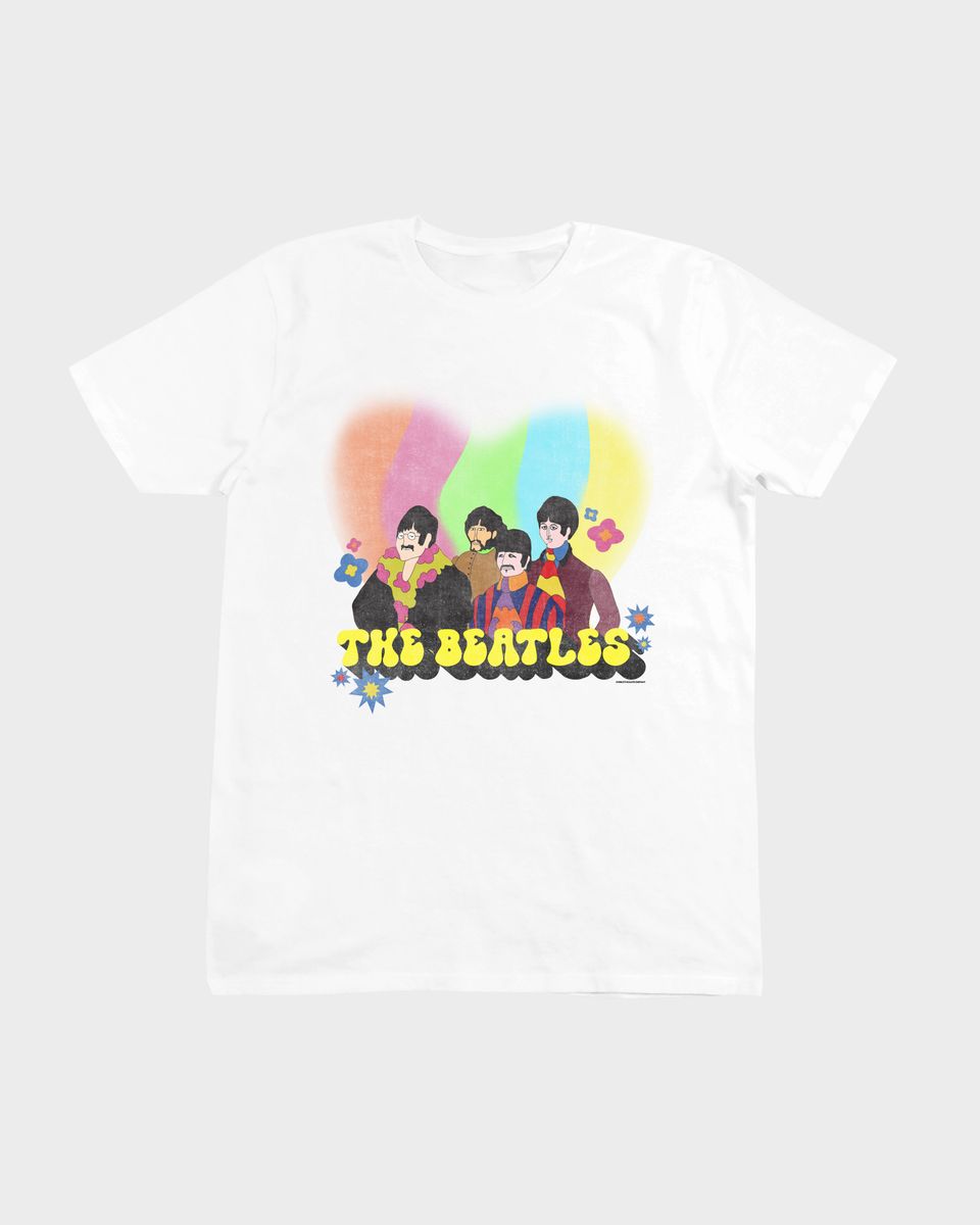 Nome do produto: Camiseta The Beatles Colour White Mind The Gap Co.