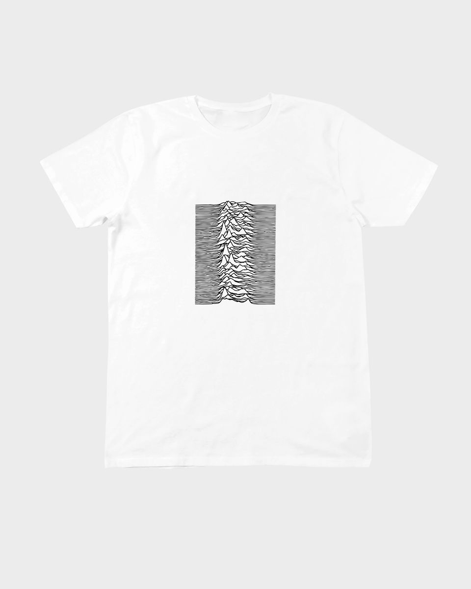 Nome do produto: Camiseta Joy Division Pleasures White 2 Mind The Gap Co.