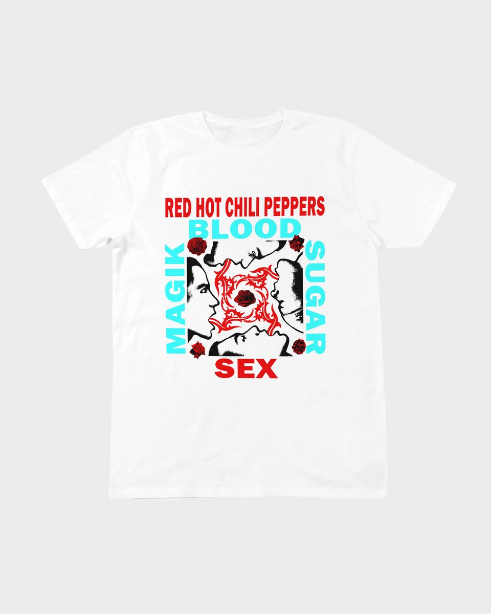 Nome do produto: Camiseta Red Hot Chili Peppers BSSM White Mind The Gap Co.