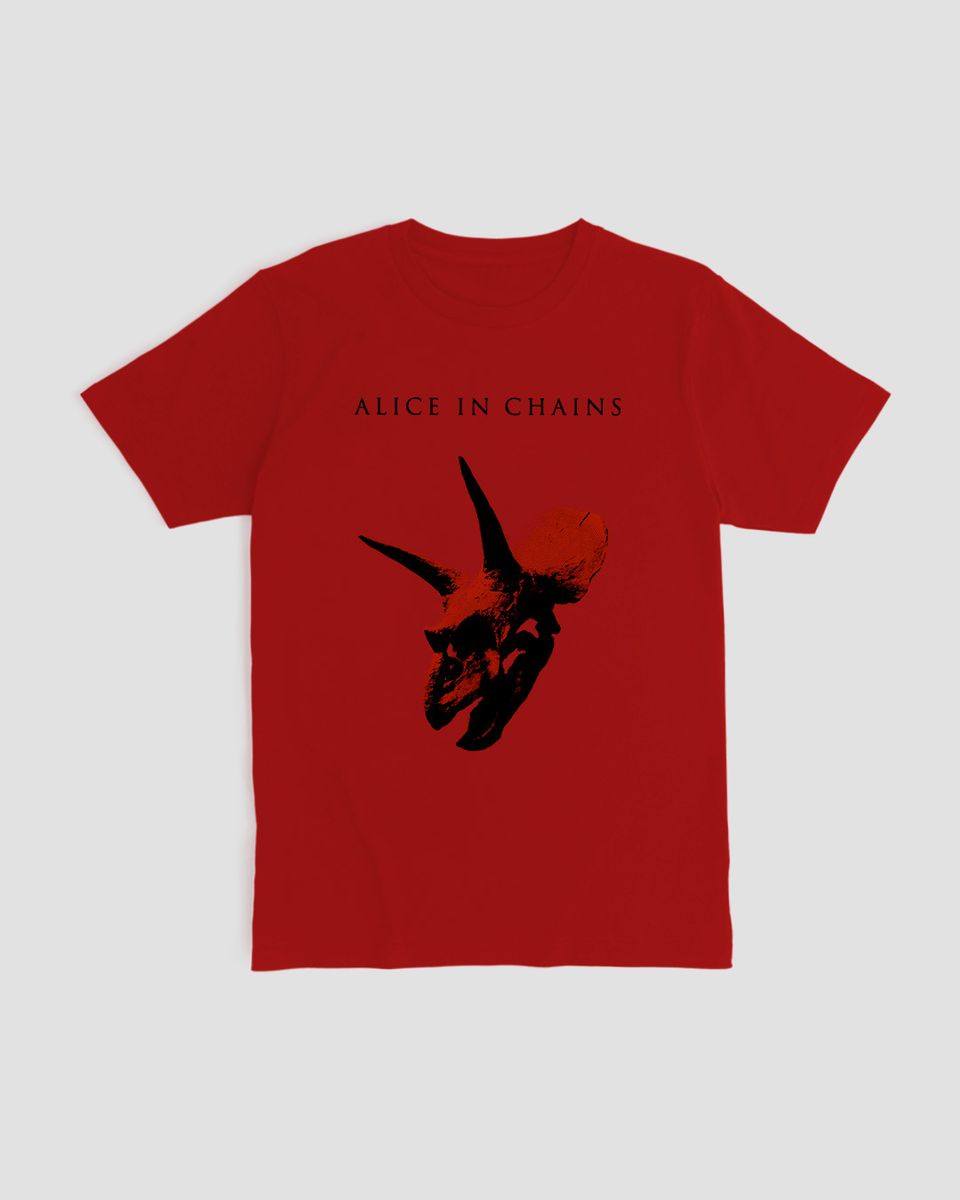 Nome do produto: Camiseta Alice In Chains Devil Red Mind The Gap Co.