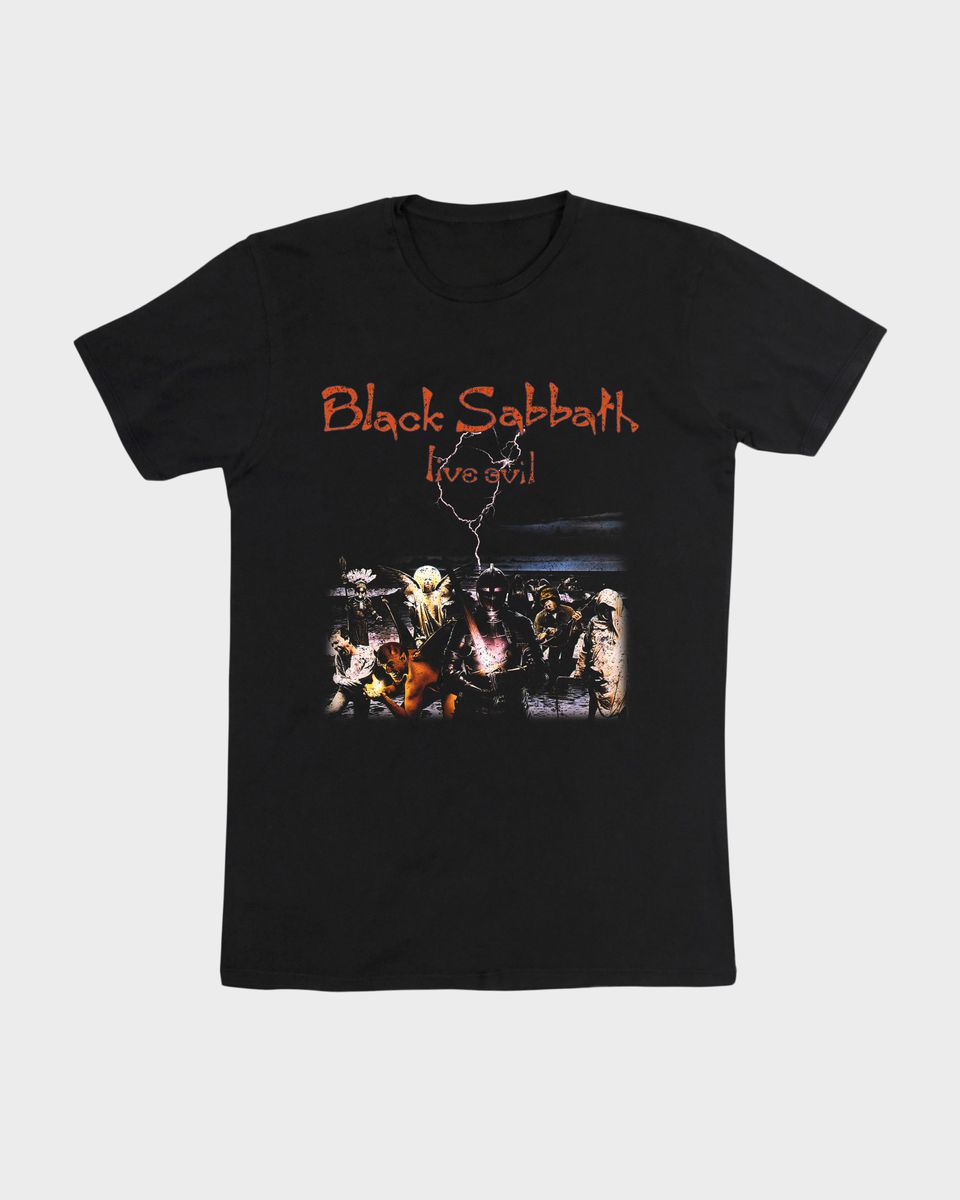 Nome do produto: Camiseta Black Sabbath Live Mind The Gap Co.