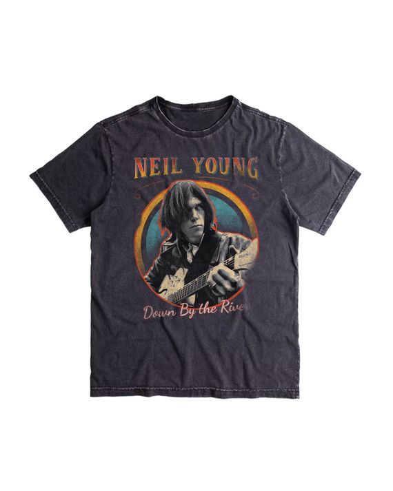 Camiseta Neil Young River Estonada Mind The Gap Co.