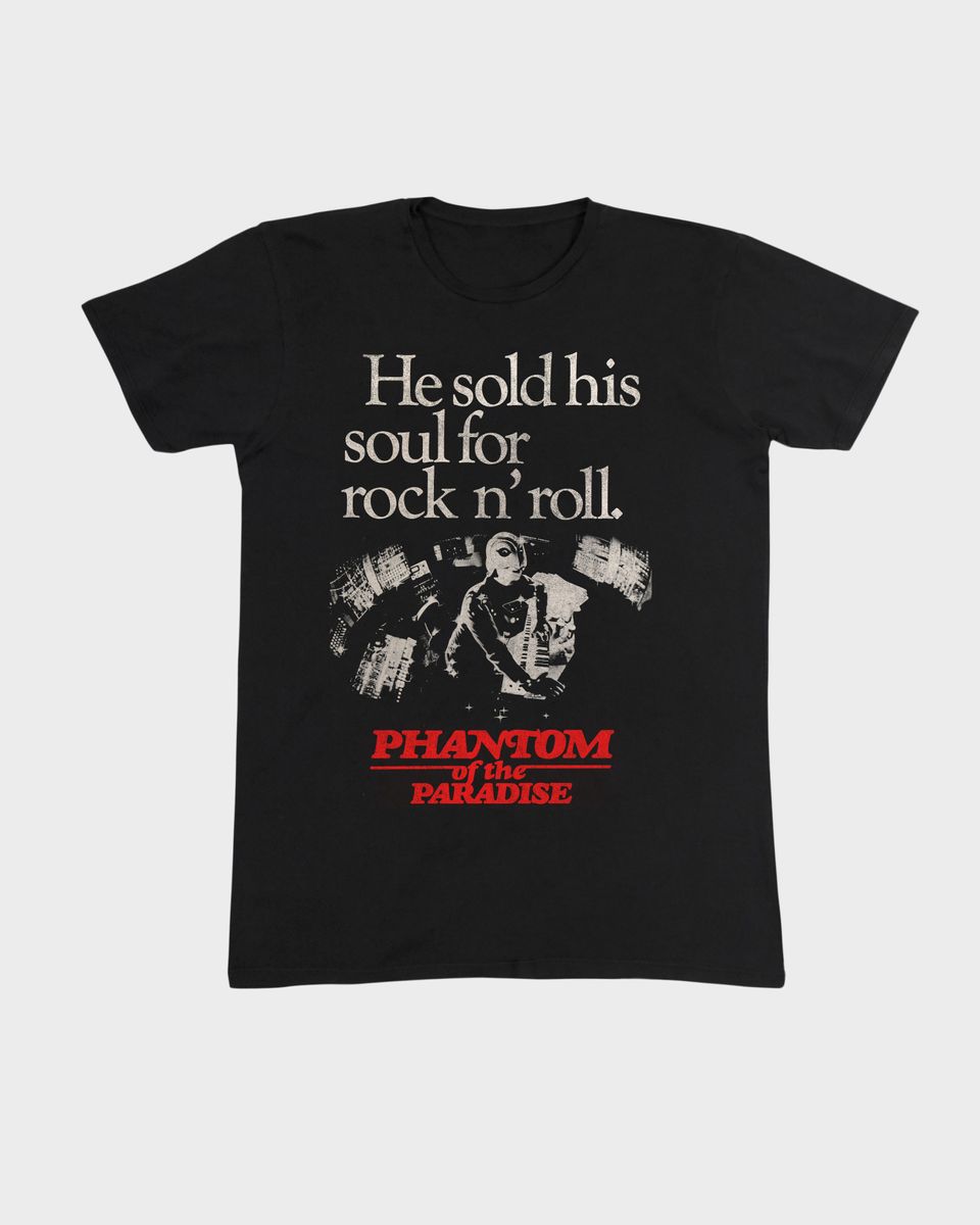 Nome do produto: Camiseta Phantom Of The Paradise Mind The Gap Co.