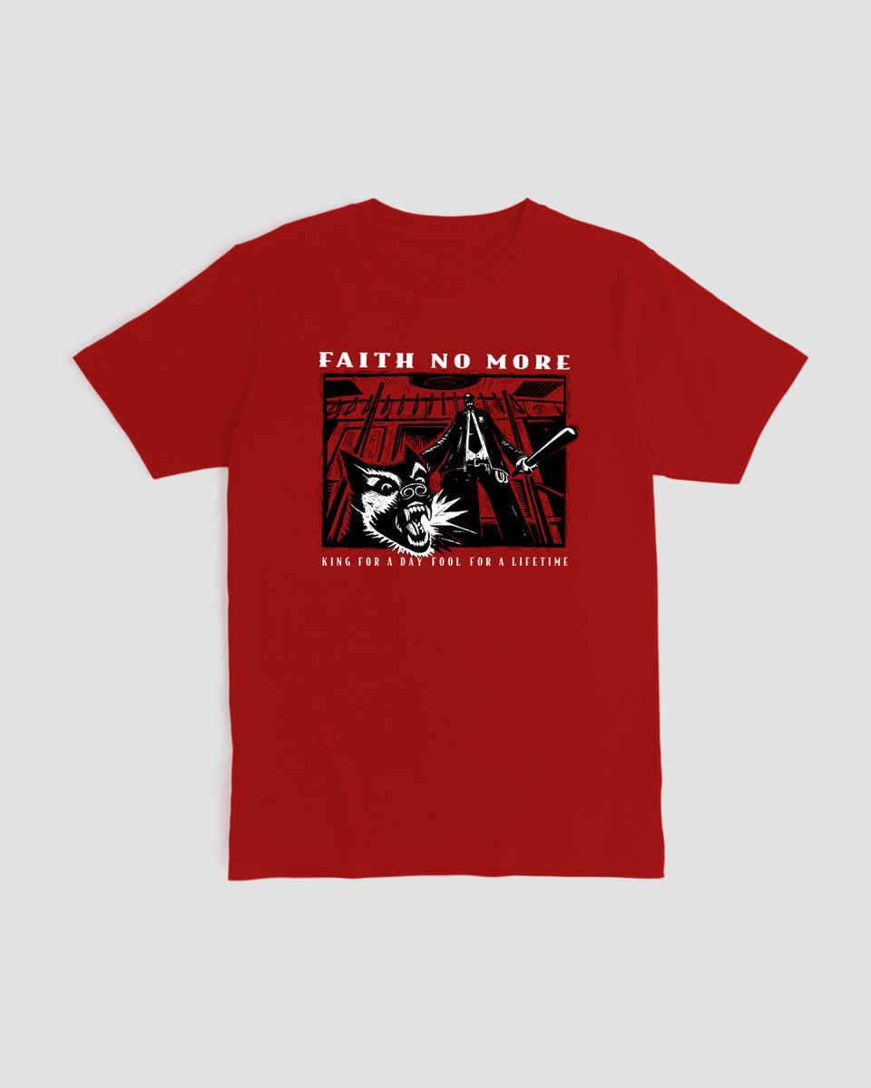 Nome do produto: Camiseta Faith No More King 3 Mind The Gap Co.