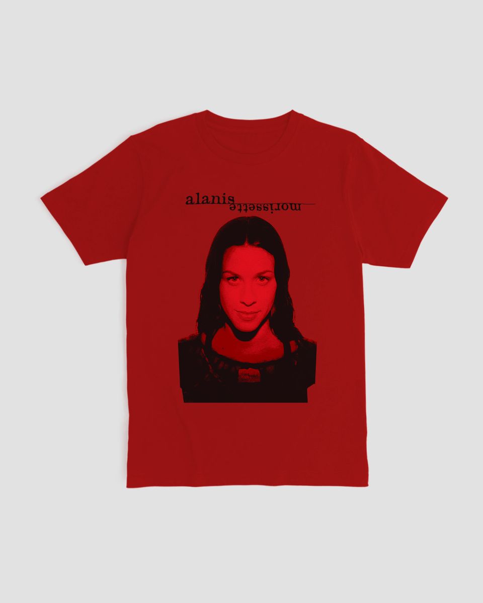 Nome do produto: Camiseta Alanis Morissette Red White Mind The Gap Co.