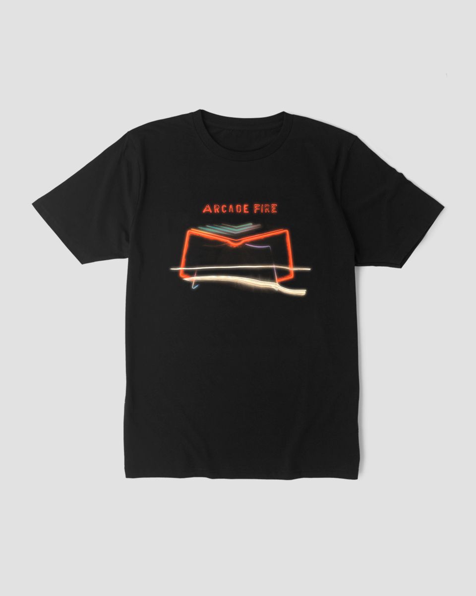 Nome do produto: Camiseta Arcade Fire Neon Mind The Gap Co.