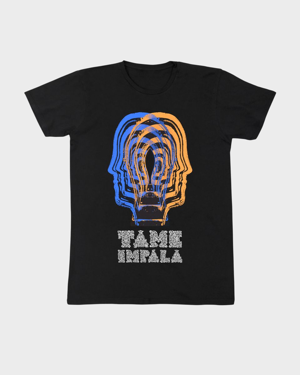 Nome do produto: Camiseta Tame Impala Head Black Mind The Gap Co.